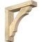 Ekena Millwork Olympic Block Rough Sawn Bracket w/ Offset Brace, Douglas Fir, 4"W x 16"D x 16"H BKT0402X16X16OLY05RDF - alternate 1